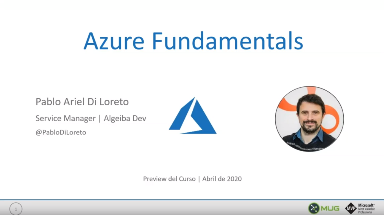 Introducción a Azure Fundamentals – MUG 2020/04
<span class="bsf-rt-reading-time"><span class="bsf-rt-display-label" prefix="Tiempo de Lectura"></span> <span class="bsf-rt-display-time" reading_time="2"></span> <span class="bsf-rt-display-postfix" postfix="minutos"></span></span>