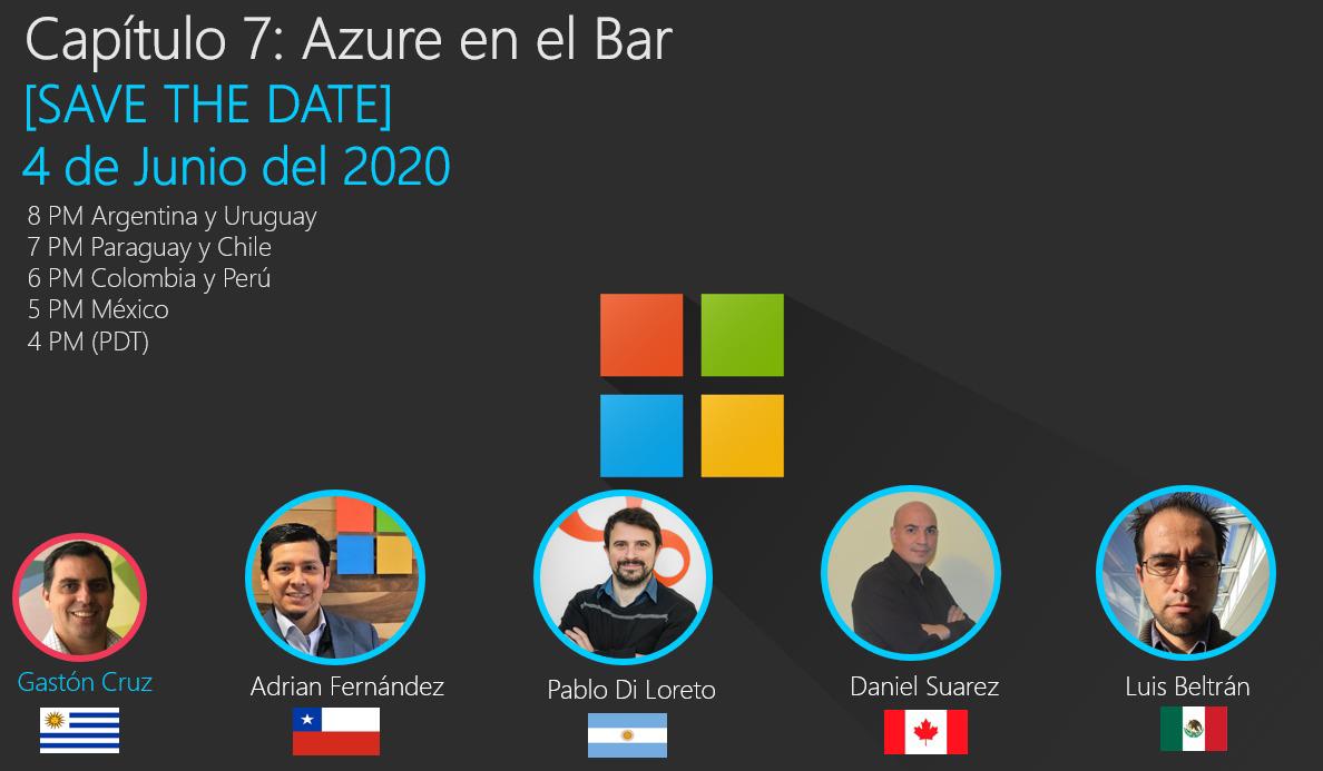Azure en el Bar: una charla con amigos
<span class="bsf-rt-reading-time"><span class="bsf-rt-display-label" prefix="Tiempo de Lectura"></span> <span class="bsf-rt-display-time" reading_time="1"></span> <span class="bsf-rt-display-postfix" postfix="minutos"></span></span>